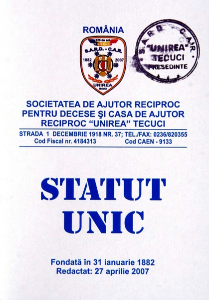 Statut 2007 Societatea Unirea